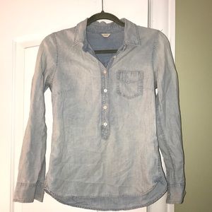 JCrew Denim Button Down Top